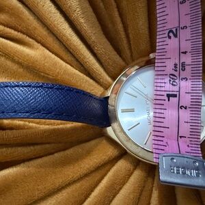 Michael Kors Gold Case with Navy Strap Watch